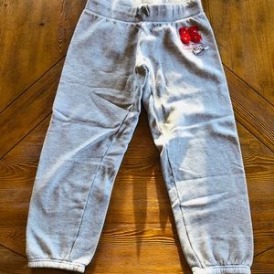 VS Pink gray Capri sweatpants